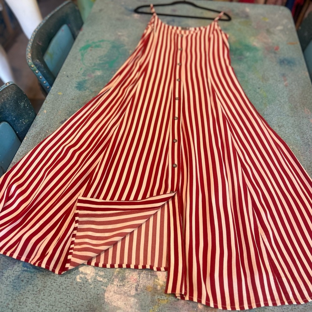 Classic 90s Striped Dress